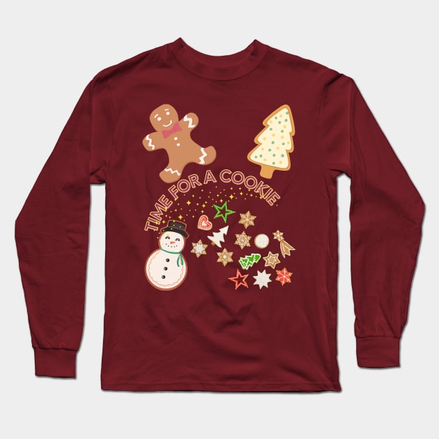 Time For a Cookie Long Sleeve T-Shirt by MagicTrick